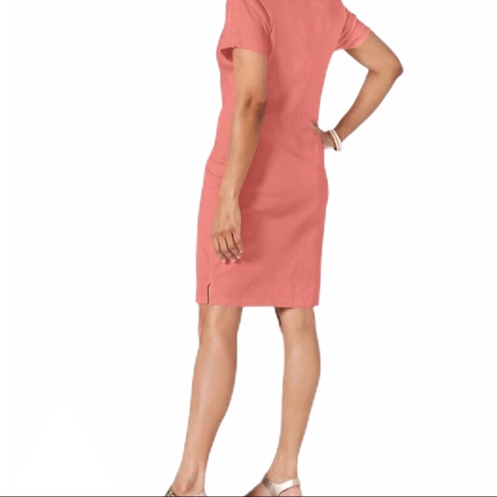 Karen Scott Sport Short Sleeve Cotton Dress NWT - Picture 3 of 5